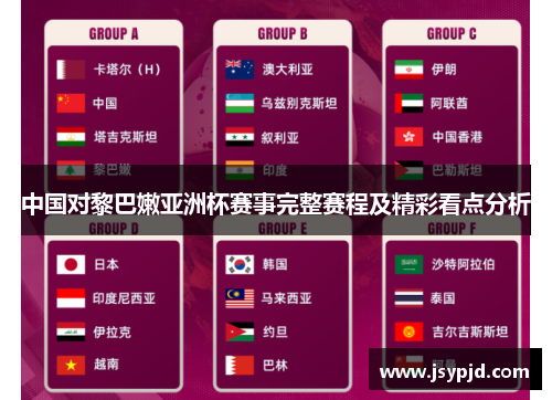 中国对黎巴嫩亚洲杯赛事完整赛程及精彩看点分析 中国对黎巴嫩亚洲杯赛事完整赛程及精彩看点分析